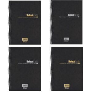 Τετράδιο Σπιράλ A4 Select Premium Black 2θ 2622