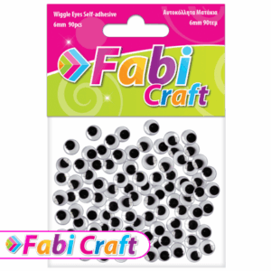 Ματάκια Αυτοκόλλητα Fabi 6mm 90τεμ 130126