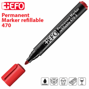 Μαρκαδόρος Κιβωτίων +Efo 470-3 F Κόκκινο