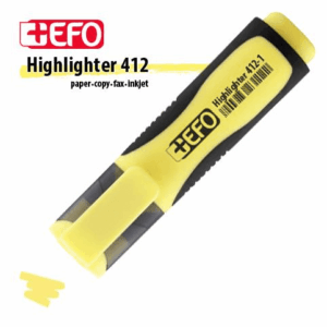 Μαρκαδόρος Υπογράμμισης +Efo 412-1 Pastel Κίτρινο