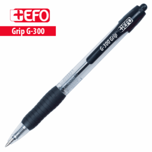 Στυλό +Εfo G-300 Grip Μ Μαύρο 383002