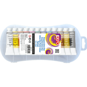 Τέμπερες +Efo 12 Χρώματα 12ml Πλαστικό κουτί 382112