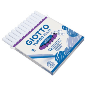 Μαρκαδόροι Giotto Maxi 12τεμ Μονόχρωμοι 12 Χρώματα