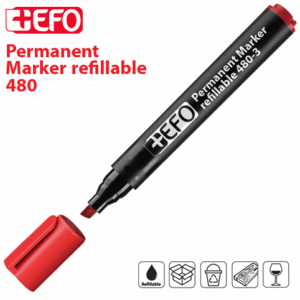 Μαρκαδόρος Κιβωτίων +Efo 480-3 B Κόκκινο