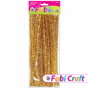 Σύρμα Πίπας Μεταλλιζέ Fabi 0.6x30cm 50τεμ Χρυσό 130121