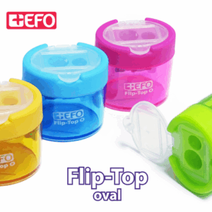 Ξύστρα +Efo Flip-Top Oval Βαρελάκι 2 τρύπες 380251