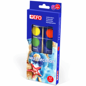 Νερομπογιές +Efo 12 χρώματα 325012