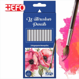 Ξυλομπογιές +Efo Ακουαρέλας 12 χρώματα 326212