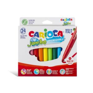 Μαρκαδόροι Carioca Jumbo 24τεμ