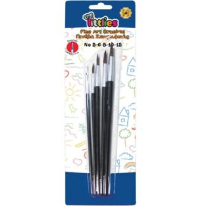 Σετ πινέλα 5τεμ Στρόγγυλα The Littles 000646755