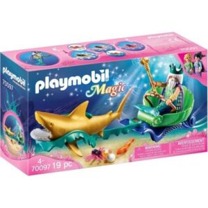 Playmobil Βασιλιάς της Θάλασσας με άμαξα καρχαρία 70097