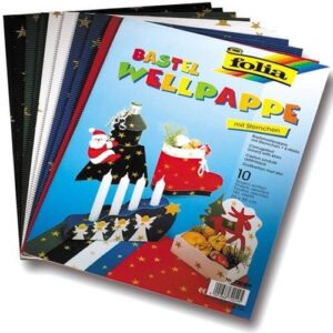 Οντουλέ Μπλοκ Folia Σχέδιο 10 χρώματα 25x35εκ 230γρ