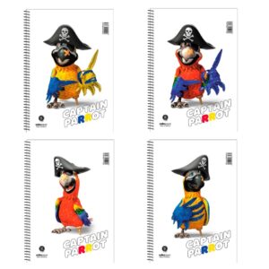 Τετράδιο Σπιράλ A4 Captain Parrot 1θ 6346