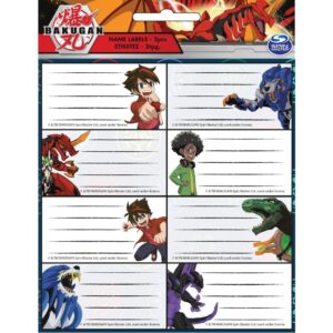 Ετικέτες 2φύλλα 16ετικέτες Bakugan 775-62146 Gim