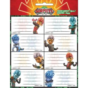 Ετικέτες 2φύλλα 16ετικέτες Gormiti Gim 774-91146