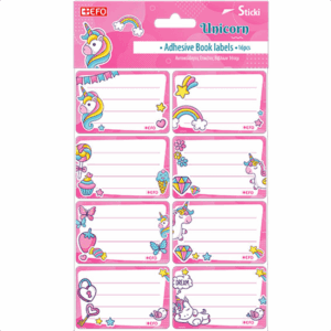 Ετικέτες Αυτοκόλλητες Sticki Unicorn 16τεμ 213123