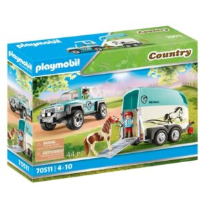 Playmobil Country Όχημα με τρείλερ μεταφοράς Πόνυ 70511