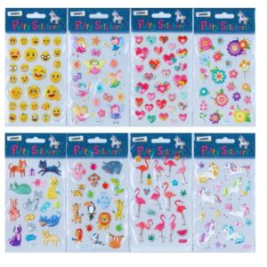 Αυτοκόλλητα Puffy Upkit 12 Σχέδια 1τεμ