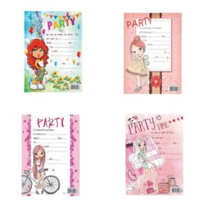 Προσκλήσεις Για Party 16τεμ + 20 Αυτοκόλλητα