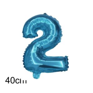 Μπαλόνι Νούμερο Nο2 40cm Γαλάζιο