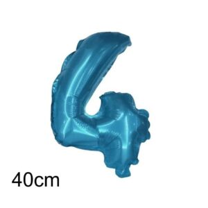 Μπαλόνι Νούμερο Nο4 40cm Γαλάζιο
