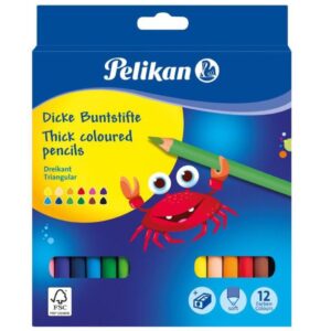 Ξυλομπογιές Pelikan Jumbo 12 χρώματα 700 160