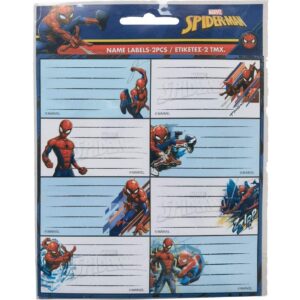 Ετικέτες 2φύλλα 16ετικέτες Spiderman Gim 777-51946