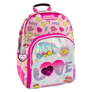 Τσάντα Οβάλ Smiley Love Must Diakakis 000504964