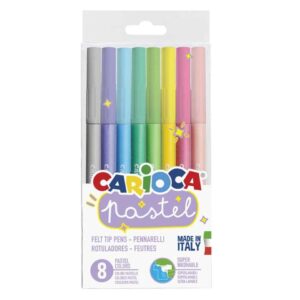 Μαρκαδόροι Carioca Pastel 8τεμ