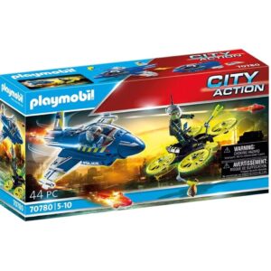 Playmobil City Action Καταδίωξη Drone Από Αστυνομικό Τζετ 70780