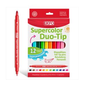 Μαρκαδόροι +Efo Supercolor Duo Tip 12τεμ 390412