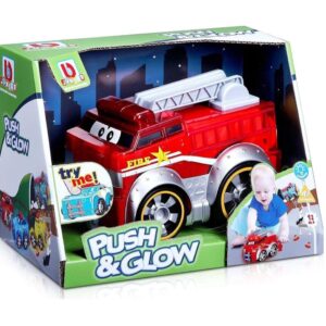 Bburago Push & Glow Πυροσβεστικό με Ήχο Burago 16/89006