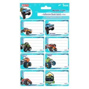 Ετικέτες Αυτοκόλλητες Sticki Monster Truck 16τεμ 213129
