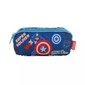 Κασετίνα Βαρελάκι Διπλό Avengers Captain America Super Soldier Must Diakakis 000506124