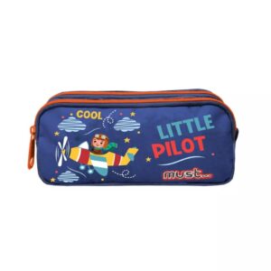 Κασετίνα Βαρελάκι Διπλό Little Pilot Must Diakakis 000585109