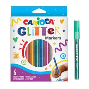Μαρκαδόροι Carioca Glitter 6τεμ 42190
