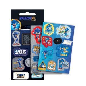 Αυτοκόλλητα Laser Sonic 1 Φύλλο 3 Σχέδια Gim 775-40010