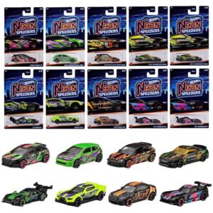 Hotwheels Αυτοκινητάκι 1:64 Neon Speeders Mattel HLH72 1 Τεμάχιο