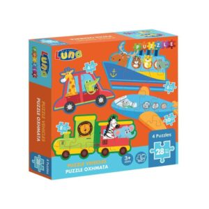 Πάζλ 4 σε 1 Οχήματα Diakakis 000621802