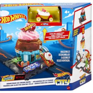 Hotwheels DownTown Ice Cream Swirl Mattel HTN77