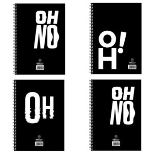 Τετράδιο Σπιράλ 17x25 Oh No 4θ 5524