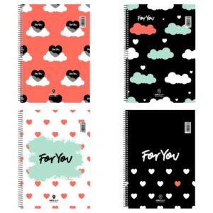 Τετράδιο Σπιράλ 17x25 For You 4θ 5534