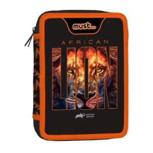 Κασετίνα Διπλή Γεμάτη Animal Planet African Lion Must 000571015