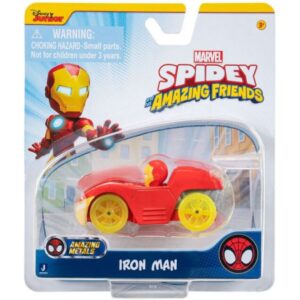 Spidey Amazing Friends Μεταλλικό Όχημα με Φιγούρα 7.5cm Ironman