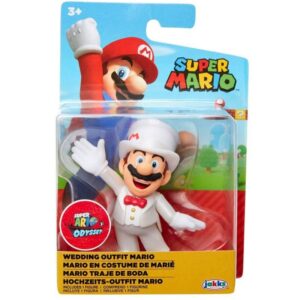 Super Mario Φιγούρα Δράσης 7cm Mario Wedding Outfit