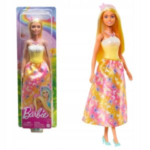 Barbie Κούκλα Core Royals Πορτοκαλί Ανταύγιες Mattel HRR09