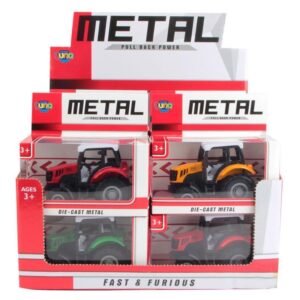 Τρακτέρ Μεταλλικό 1:64 Pull Back Diakakis 000622258