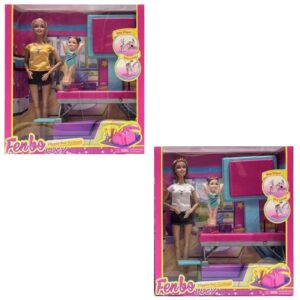 Κούκλα με γυμναστήριο & κοριτσάκι που κάνει ακροβατικά Martin Toys FB081