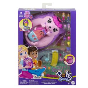 Polly Pocket Hedgehog Mom & Baby Mattel JBJ91