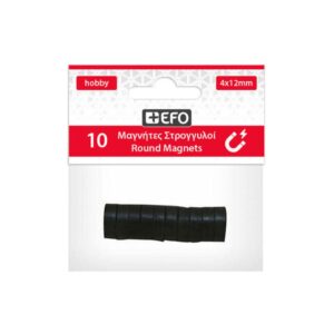 Μαγνήτες Στρόγγυλοι 12x4mm 10τεμ +Efo 132512